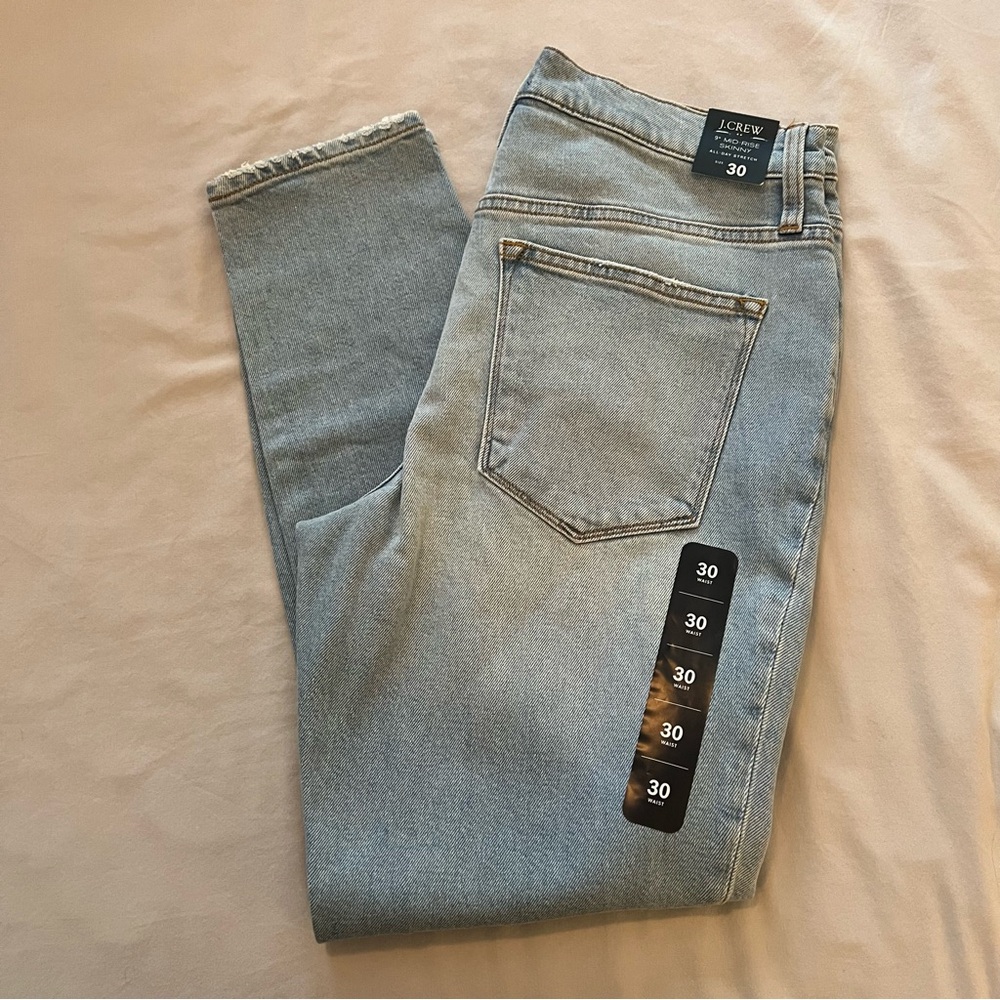 J.Crew Mid-Rise Skinny Jeans Size 30 Light Wash NWT